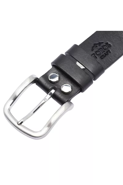 Premium % Genuine Vegetable-Tanned Durable Leather Belt, Cast Buckle, Fully Handmade, Won't Break or Crack