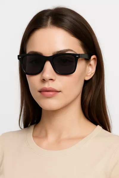 Occhiali da sole unisex per adulti con lenti polarizzate nere