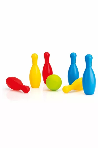 مجموعة لعبة توازن البولينج 7 دبابيس كرة بولينج ألعاب رياضية للأطفال من عمر سنة إلى سنتين