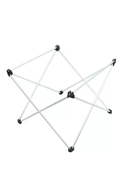 Kleiner Klappbarer Stoff-Camping- und Picknicktisch, Schwarz, X X cm