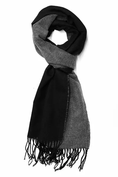 Серо-черный мужской шарф 