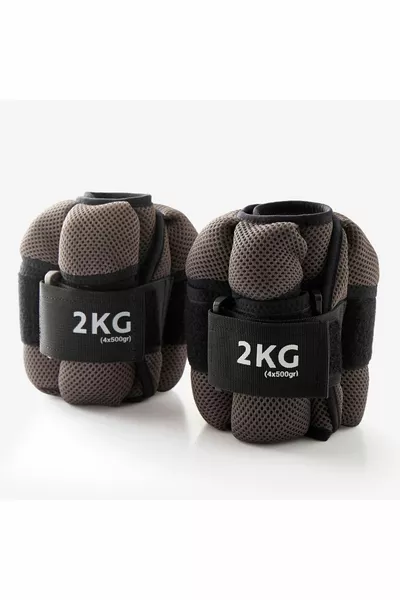 أوزان معصم قابلة للتعديل دوميوس - 2 / 2 كغ - رمادي - تونسوفبيل