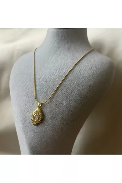 Винтидж колие с камъни, модел Света София