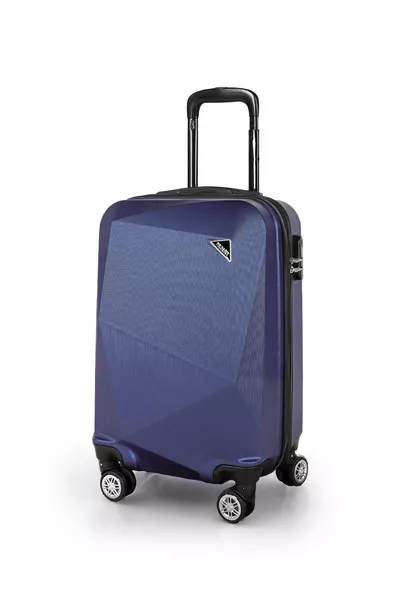 Diamond Model Navy Cabin Size Suitcase