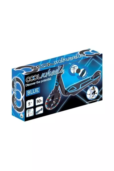 Light-Up Blue Scooter for Ages 5 and Up