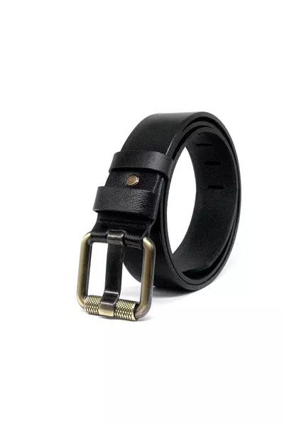 Men's Genuine Leather 4.5 cm Denim Belt