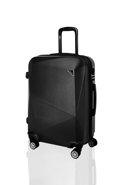 Elmas Model Siyah Renk 2'li Valiz Seti (kabin+orta)