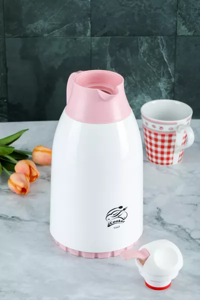 Colored Glass Thermos 1.3 Lt