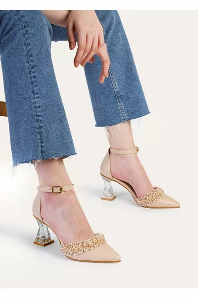 Обувки за вечерна рокля от перлени мъниста