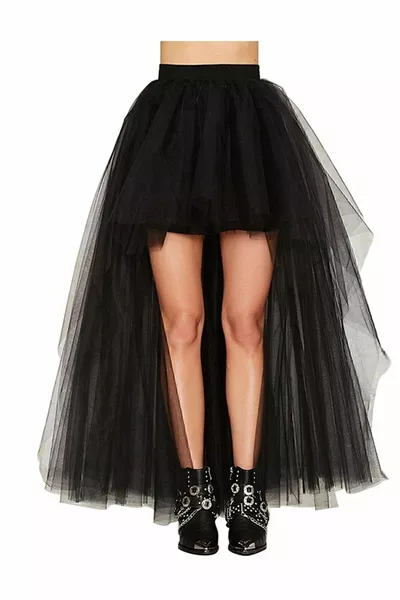 أزياء عطلة, السفر, حفلات, عارضة حفلة موسيقية تنورة مرونة الخصر الجبهة قصيرة الظهر طويلة توتو نفخة التنانير