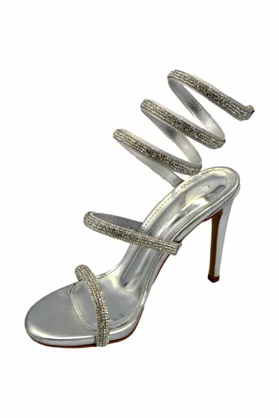 المرأة الكاحل التفاف نموذج الكعب رقيقة