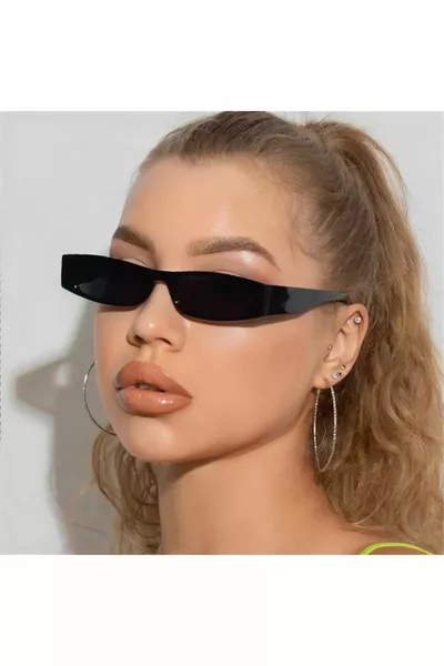 نظارة شمسية سوداء لامعة 