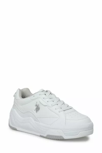 U.s. Polo Assn. Judy Wmn 4Fx () Beyaz-Gri Sneaker Ayakkabı