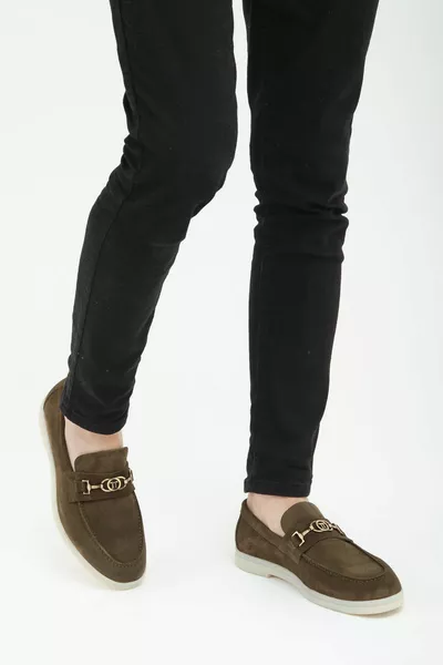 أحذية لوفر جلد طبيعي للرجال   Erk Ayk /