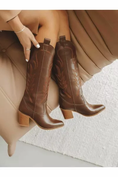 Women's Cowboy Boots Bitter Coffee
