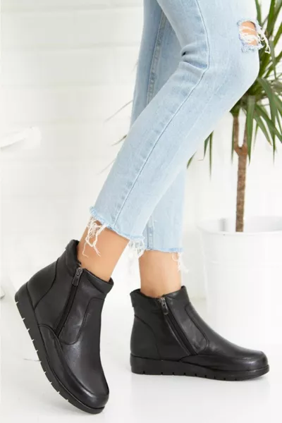 натуральная кожа полностью ортопедические специальные термосапоги Kavucuk водостойкие морозостойкие материнские сапоги