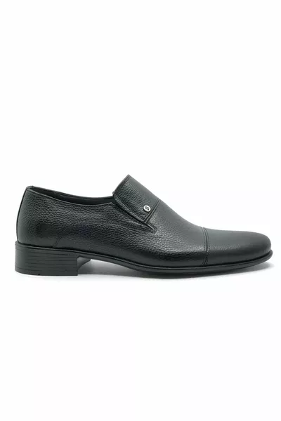 Berlino  Elasticated Genuine Leather Neolit Men's Classic Shoes BLACK
