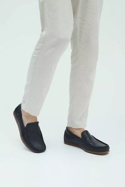 Mocassins en cuir véritable pour hommes   Erk Ayk 