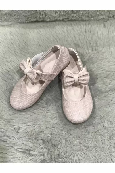 Colore Polvere Materiale Esterno Pelle Lucida Pelle Suola Ortopedica E Antiscivolo Ballerine Per Bambini