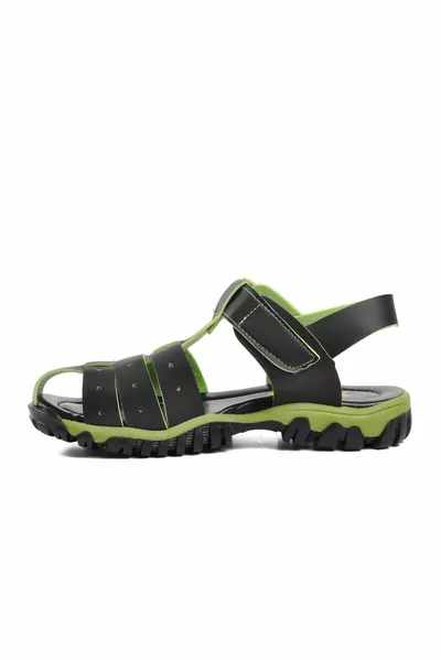 Arz -F Schwarz-Grün Sandalen für Jungen
