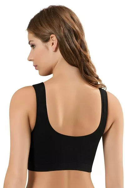 Bustier rembourré / soutien-gorge de sport à bretelles en bambou pour femmes