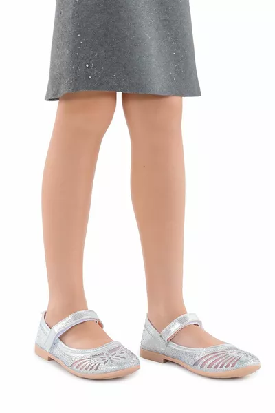 Детски велкро момичета Балетни обувки Arc 