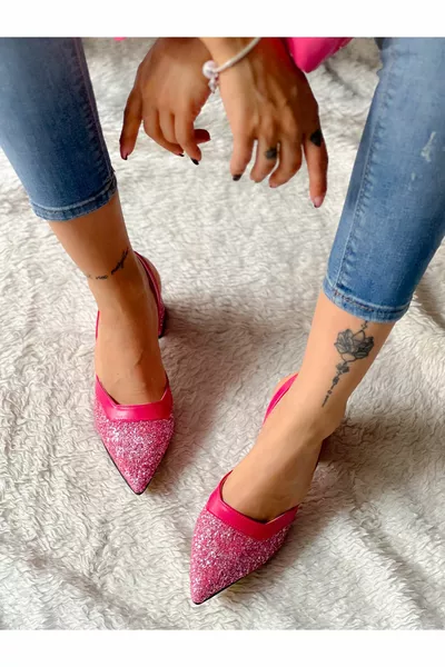 AVA FUCHSIA HEELED SANDALS