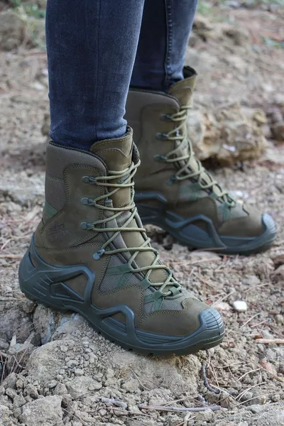 Tactische ns Nubuck Khaki Echt Lederen Heren Waterdichte Outdoor Schoenen-laarzen