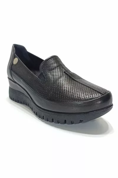  Genuine Leather Padded Heel Shoes  Summer Season