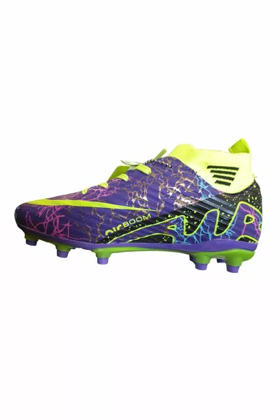 CHILDREN'S FOOTBALL BOOTS  PURPLE YELLOW 
