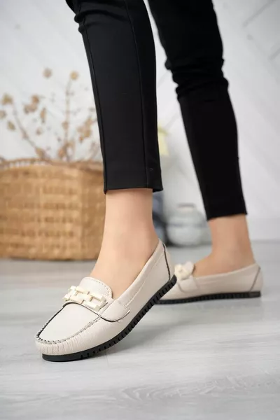 Zincirli Kadın Babet Y Krem Cilt