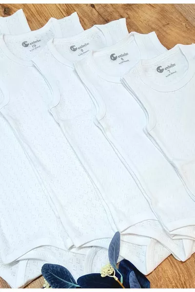 للجنسين – ملابس أطفال أبيض 3 قطع 2-3-4-5-6 سنوات ملابس داخلية سمر سناب