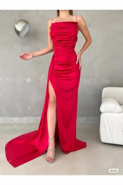 Robe de soirée pour femmes Robe en satin/Graduation/Mariage/Fiançailles/Bal/Élégant/Tendance