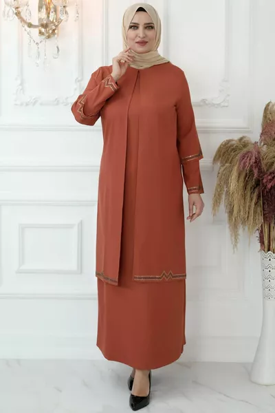Buse Hijab Evening Dress Tile