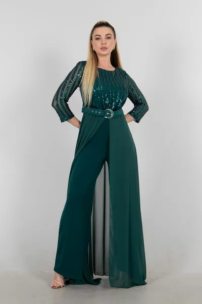 الزمرد الترتر مساء اللباس بذلة 