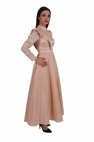 كريم الحجر مفصلة ميدي طول التفتا مساء اللباس