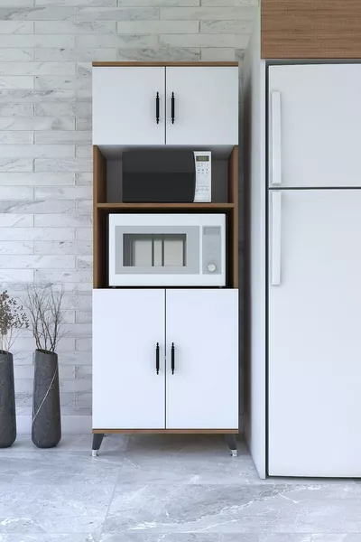 خزانة متعددة الأغراض للفرن والميكروويف (خزانة فرن كبيرة الحجم)