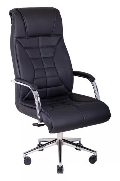 Poltrona Dirigenziale in Pelle Nera Brs | Poltrona da Ufficio | Sedia da Ufficio | Poltrona da Scrivania