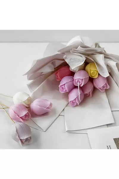 Stampo in silicone per candele e cemento a forma di tulipano