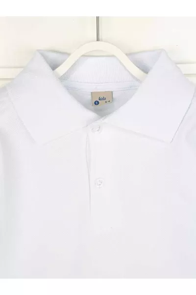 قميص بولو بأكمام طويلة للأطفال من الذكور والإناث