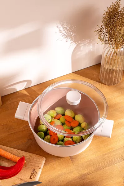 Pentola Profonda Swiss Crystal Rosa  cm