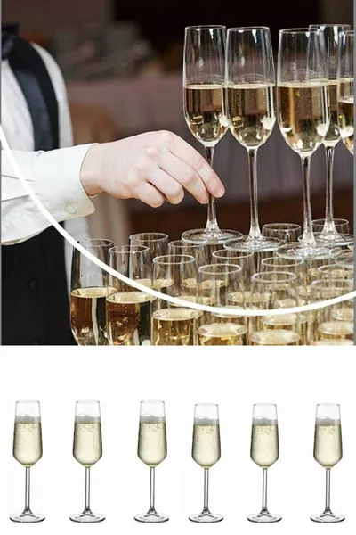  كؤوس شمبانيا أليغرا للفلوت 6 قطع