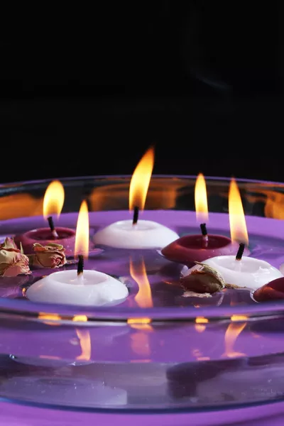 Bougie flottante blanche de  pièces