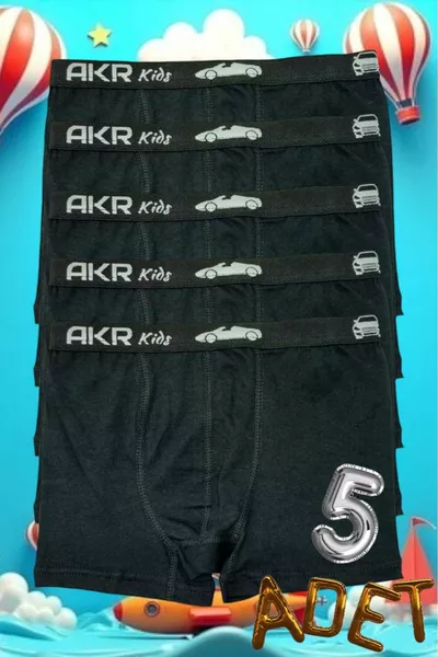 Jungen Baumwolle Elastan Boxer 5er-Pack