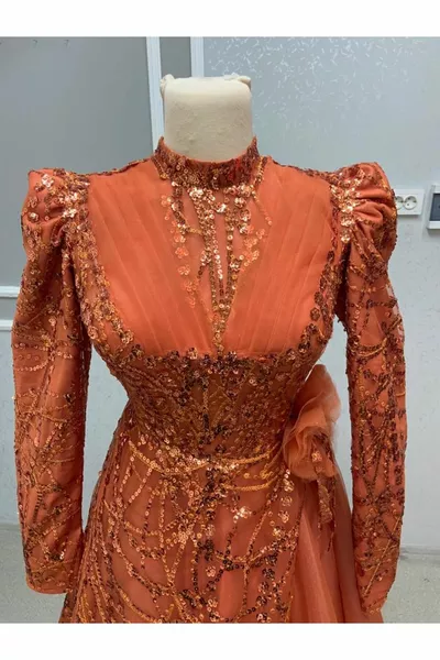 القرفة الحجاب هيلين فساتين السهرة