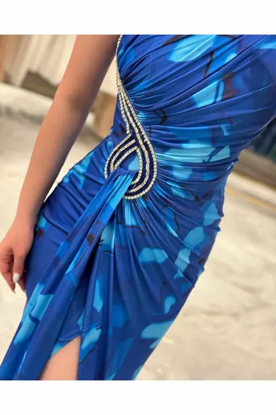 إدنا الجبهة الحجر مفصلة الرباط الخلفي بسحاب اصطف اللباس ساكس الأزرق