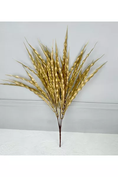Künstliche lange Spiralblume Gold