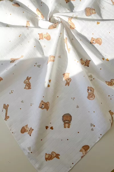 Multi-Purpose Muslin Cloth, Muslin Newborn Baby Blanket, % Cotton, Muslin Fabric * cm