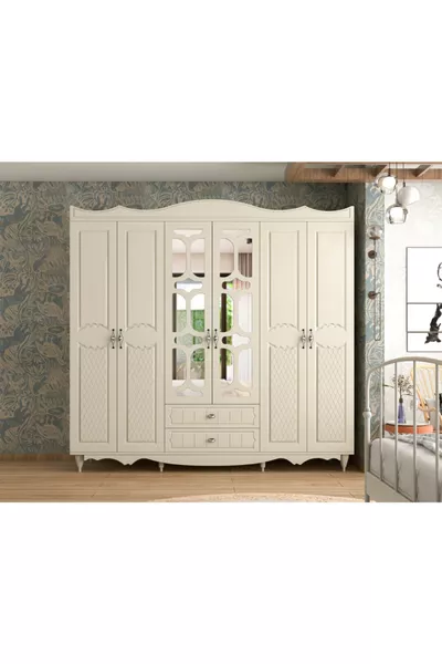 Cansu Country 6-Door 2-Drawer Wardrobe