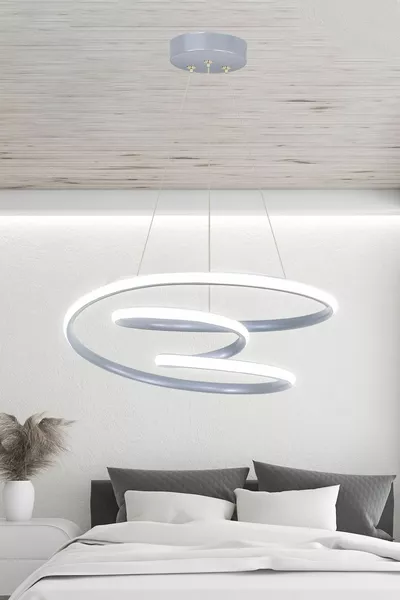 Modern Pendant Galaxy Gray Case Daylight LED Chandelier